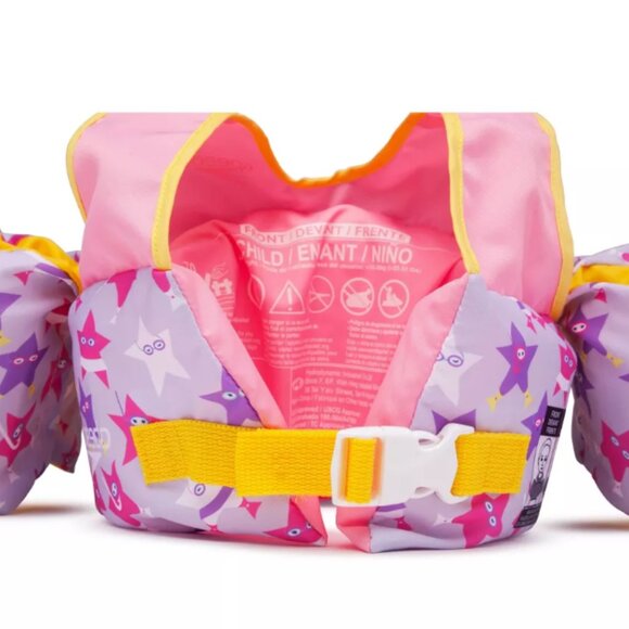 Speedo Splash Jammer - Purple Star: Youth Life Vest, 33-55 Pounds NIB - Picture 2 of 4